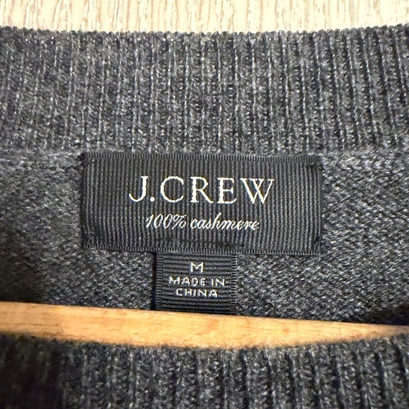 J. Crew Charcoal Cashmere Sweater - Picture 2 of 5